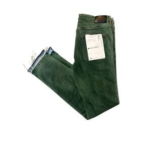 Purple Brand Jeans P001 Authentic Green Distressed 36 Stretch Painted 34x33
